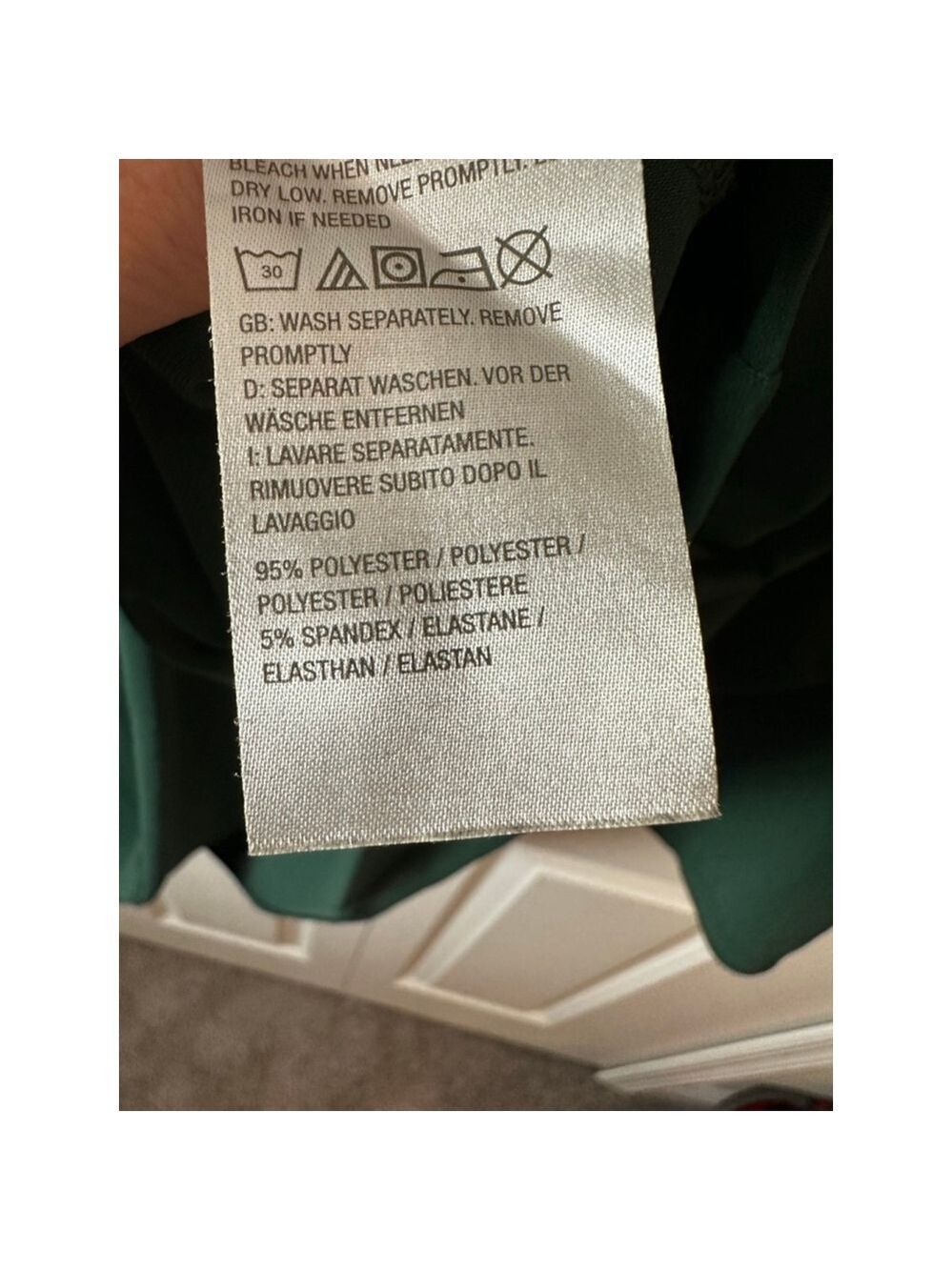 Susan Graver Long Sleeve Tee 3X Dark Green - Picture 4 of 6